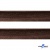 Кант атласный 074, шир. 12 мм (в упак. 65,8 м), цвет коричневый - купить в Сургуте. Цена: 237.16 руб.