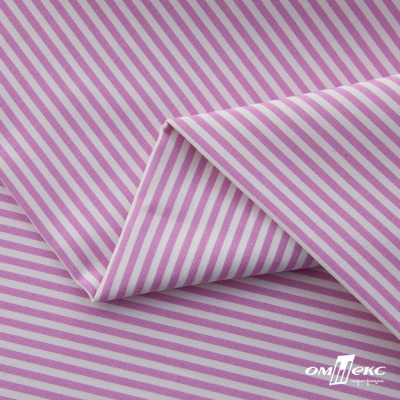 Ткань сорочечная Полоска Кенди, 115 г/м2, 58% пэ,42% хл, шир.150 см, цв.1-розовый, (арт.110) - купить в Сургуте. Цена 306.69 руб.