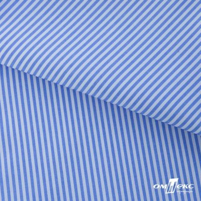 Ткань сорочечная Полоска Кенди, 115 г/м2, 58% пэ,42% хл, шир.150 см, цв.2-голубой, (арт.110) - купить в Сургуте. Цена 306.69 руб.