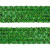 Тесьма с пайетками D4, шир. 35 мм/уп. 25+/-1 м, цвет зелёный - купить в Сургуте. Цена: 1 308.30 руб.