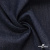 Ткань костюмная "Джинс" с начесом, 320 г/м2, 80% хлопок 20%полиэстер, шир. 160 см, т.синий - купить в Сургуте. Цена 492.24 руб.