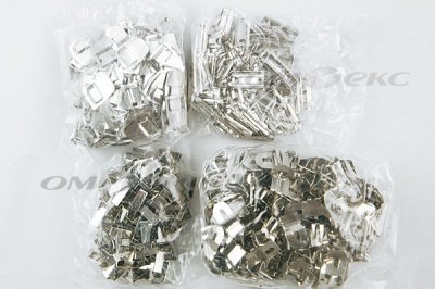 Крючки брючные 4 шипа "Стром" 144 шт. никель - купить в Сургуте. Цена: 383.97 руб.