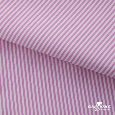 Ткань сорочечная Полоска Кенди, 115 г/м2, 58% пэ,42% хл, шир.150 см, цв.1-розовый, (арт.110) - купить в Сургуте. Цена 306.69 руб.