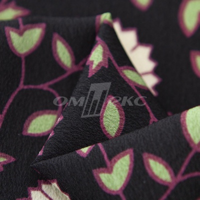 Плательная ткань "Фламенко" 10.1, 80 гр/м2, шир.150 см, принт растительный - купить в Сургуте. Цена 241.49 руб.
