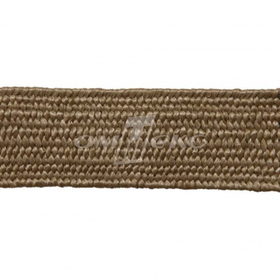 Тесьма отделочная полипропиленовая плетеная эластичная #2, шир. 40мм, цв.- соломенный - купить в Сургуте. Цена: 50.99 руб.