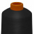 Нитки текстурированные кручёные, намот. 15 000 м, цвет чёрный - купить в Сургуте. Цена: 237.24 руб.