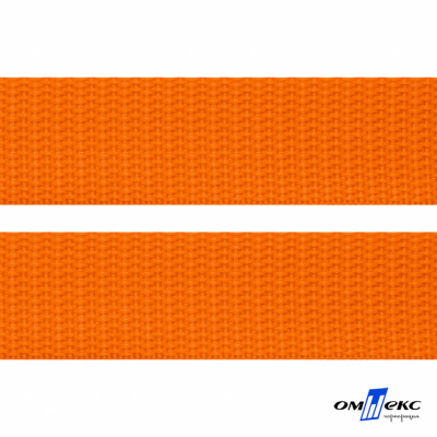 Оранжевый- цв.523 -Текстильная лента-стропа 550 гр/м2 ,100% пэ шир.25 мм (боб.50+/-1 м) - купить в Сургуте. Цена: 405.80 руб.