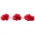 Тесьма плетеная "Рюш", упак. 9,14 м, цвет красный - купить в Сургуте. Цена: 46.82 руб.