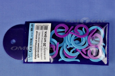 Кольцо маркировочное пластик МК-20, 20 мм для вязания (20 шт) - купить в Сургуте. Цена: 88.80 руб.