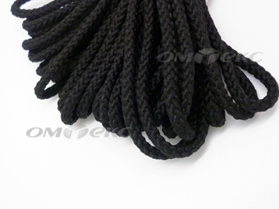 Шнур В-035 4 мм круп.плетение 100 м черный - купить в Сургуте. Цена: 156.40 руб.