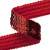 Тесьма с пайетками 3, шир. 20 мм/уп. 25+/-1 м, цвет красный - купить в Сургуте. Цена: 778.19 руб.