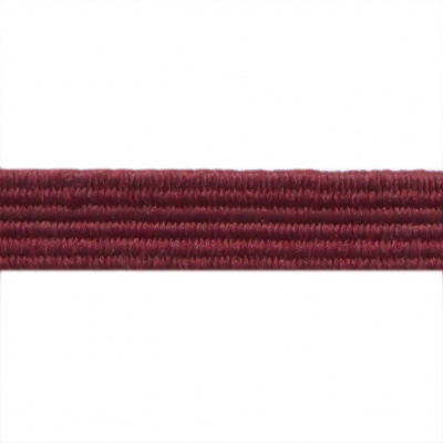 Резиновые нити с текстильным покрытием, шир. 6 мм ( упак.30 м/уп), цв.- 88-бордо - купить в Сургуте. Цена: 155.22 руб.
