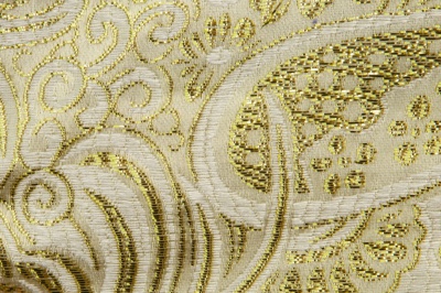 Ткань костюмная жаккард №5, 140 гр/м2, шир.150см, цвет золото - купить в Сургуте. Цена 383.29 руб.