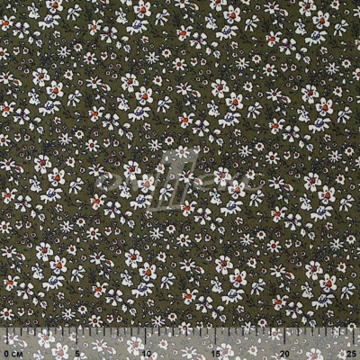 Плательная ткань "Фламенко" 11.2, 80 гр/м2, шир.150 см, принт растительный - купить в Сургуте. Цена 259.21 руб.