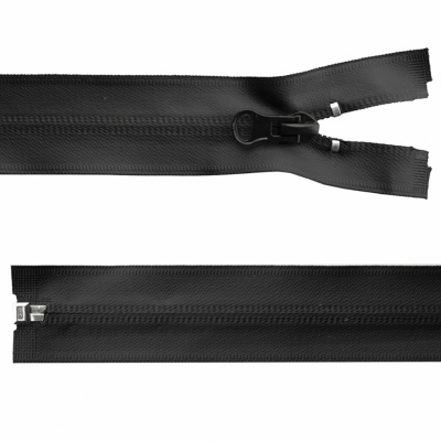 Молния водонепроницаемая PVC Т-7, 100 см, разъемная, цвет чёрный - купить в Сургуте. Цена: 61.89 руб.