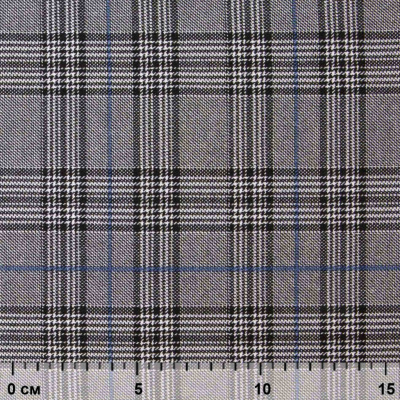 Ткань костюмная "Клер" 80% P, 16% R, 4% S, 200 г/м2, шир.150 см,#3 цв-серый/синий - купить в Сургуте. Цена 412.02 руб.