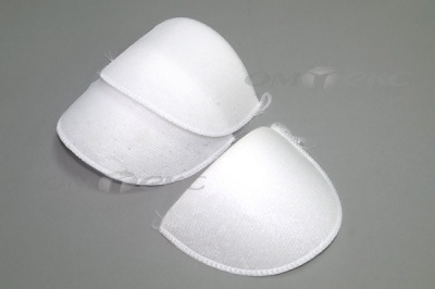Плечевые накладки ОВ-10, обшитые, цвет белый - купить в Сургуте. Цена: 16.83 руб.