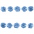 Тесьма плетеная "Рюш", упак. 9,14 м, цвет голубой - купить в Сургуте. Цена: 45.87 руб.