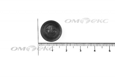51820/15 мм (2 пр)  черные пуговицы - купить в Сургуте. Цена: 0.87 руб.