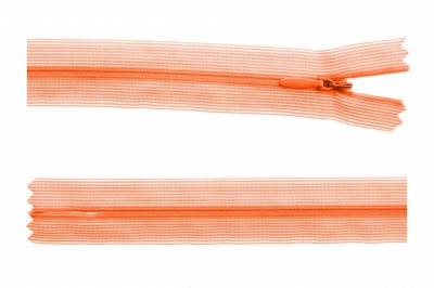 Молния потайная Т3 849, 50 см, капрон, цвет оранжевый - купить в Сургуте. Цена: 8.87 руб.