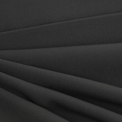 Костюмная ткань "Элис", 220 гр/м2, шир.150 см, цвет чёрный - купить в Сургуте. Цена 308 руб.