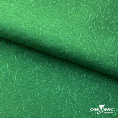 Ткань жаккард королевский, 100% полиэстр 180 г/м 2, шир.150 см, цв-зеленый - купить в Сургуте. Цена 293.39 руб.
