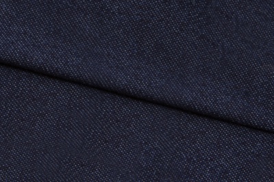 Ткань джинсовая №96, 160 гр/м2, шир.148см, цвет т.синий - купить в Сургуте. Цена 350.42 руб.
