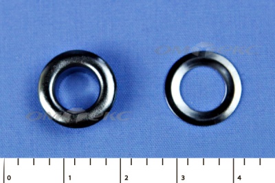 Люверсы металлические, блочка/кольцо, №5 (8 мм) упак.1000 шт- цв.никель - купить в Сургуте. Цена: 392 руб.