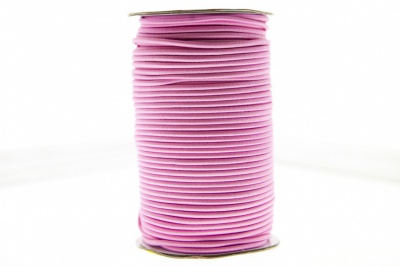 0370-1301-Шнур эластичный 3 мм, (уп.100+/-1м), цв.141- розовый - купить в Сургуте. Цена: 464.31 руб.