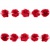 Тесьма плетеная "Рюш", упак. 9,14 м, цвет красный - купить в Сургуте. Цена: 46.82 руб.