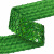 Тесьма с пайетками D4, шир. 35 мм/уп. 25+/-1 м, цвет зелёный - купить в Сургуте. Цена: 1 321.65 руб.