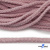 Шнур плетеный d-6 мм круглый, 70% хлопок 30% полиэстер, уп.90+/-1 м, цв.1087-розовый - купить в Сургуте. Цена: 588 руб.