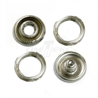 Кнопки рубашечные 10,5 мм никель New Star (кольцо) - купить в Сургуте. Цена: 5.80 руб.