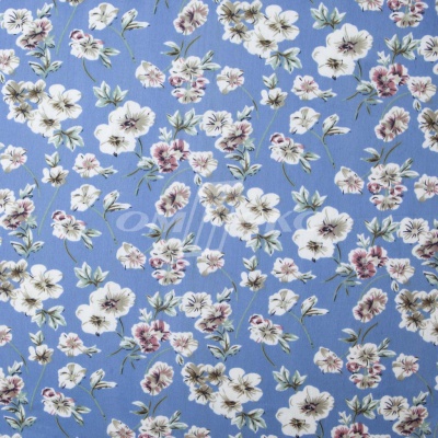 Плательная ткань "Фламенко" 12.1, 80 гр/м2, шир.150 см, принт растительный - купить в Сургуте. Цена 241.49 руб.