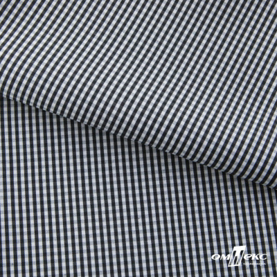 Ткань сорочечная Клетка Виши, 115 г/м2, 58% пэ,42% хл, шир.150 см, цв.6-черный, (арт.111) - купить в Сургуте. Цена 306.69 руб.