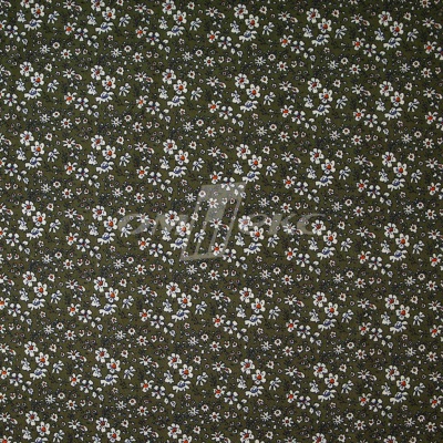 Плательная ткань "Фламенко" 11.2, 80 гр/м2, шир.150 см, принт растительный - купить в Сургуте. Цена 259.21 руб.