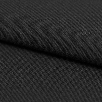 Костюмная ткань с вискозой "Рошель", 250 гр/м2, шир.150см, цвет чёрный - купить в Сургуте. Цена 438.12 руб.