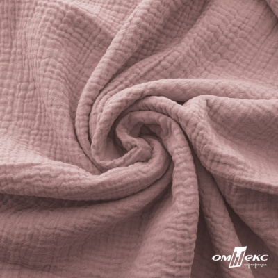 Ткань Муслин, 100% хлопок, 125 гр/м2, шир. 135 см   Цв. Пудра Розовый   - купить в Сургуте. Цена 388.08 руб.