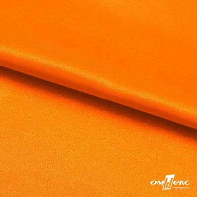 Поли креп-сатин 15-1263, 125 (+/-5) гр/м2, шир.150см, цвет оранжевый - купить в Сургуте. Цена 155.57 руб.