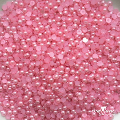 0404-5146G-Полубусины пластиковые круглые "ОмТекс", 4 мм, (уп.50гр=2500+/-10шт), цв.101-св.розовый - купить в Сургуте. Цена: 63.50 руб.