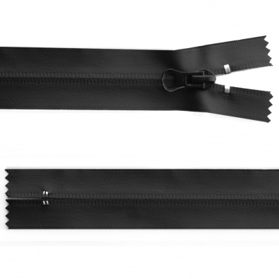 Молния водонепроницаемая PVC Т-7, 20 см, неразъемная, цвет чёрный - купить в Сургуте. Цена: 21.56 руб.