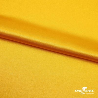 Поли креп-сатин 13-0859, 125 (+/-5) гр/м2, шир.150см, цвет жёлтый - купить в Сургуте. Цена 155.57 руб.