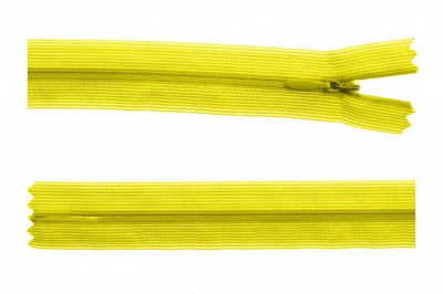 Молния потайная Т3 131, 20 см, капрон, цвет жёлтый - купить в Сургуте. Цена: 5.12 руб.