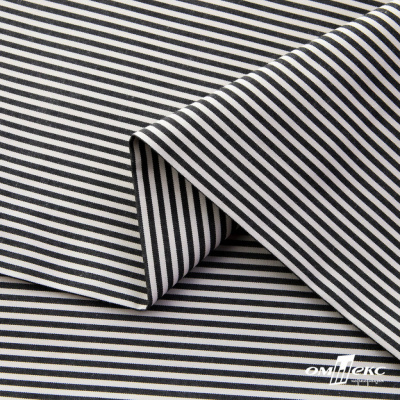 Ткань сорочечная Полоска Кенди, 115 г/м2, 58% пэ,42% хл, шир.150 см, цв.6-черный, (арт.110) - купить в Сургуте. Цена 306.69 руб.