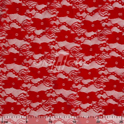 Кружевное полотно стрейч 15A61/RED, 100 гр/м2, шир.150см - купить в Сургуте. Цена 1 580.95 руб.