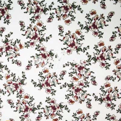 Плательная ткань "Фламенко" 23.1, 80 гр/м2, шир.150 см, принт растительный - купить в Сургуте. Цена 264.56 руб.
