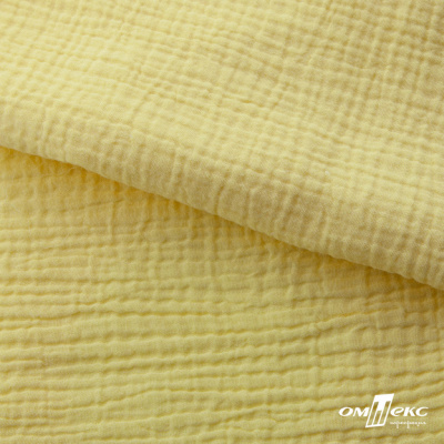 Ткань Муслин, 100% хлопок, 125 гр/м2, шир. 135 см (12-0824) цв.лимон нюд - купить в Сургуте. Цена 337.25 руб.