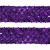 Тесьма с пайетками 12, шир. 35 мм/уп. 25+/-1 м, цвет фиолет - купить в Сургуте. Цена: 1 308.30 руб.