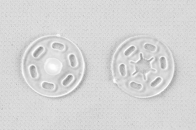 Кнопки пришивные пластиковые 15 мм, блистер 24шт, цв.-прозрачные - купить в Сургуте. Цена: 68.79 руб.