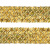 Тесьма с пайетками D16, шир. 35 мм/уп. 25+/-1 м, цвет золото - купить в Сургуте. Цена: 1 281.60 руб.